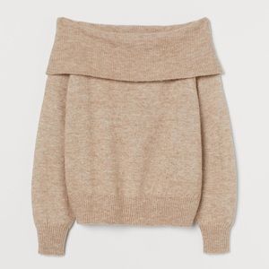 Off-the-shoulder sweater